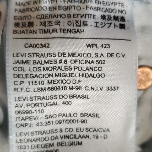 Levis 501 blue highrise button fly jeans size 30 - Picture 7 of 16